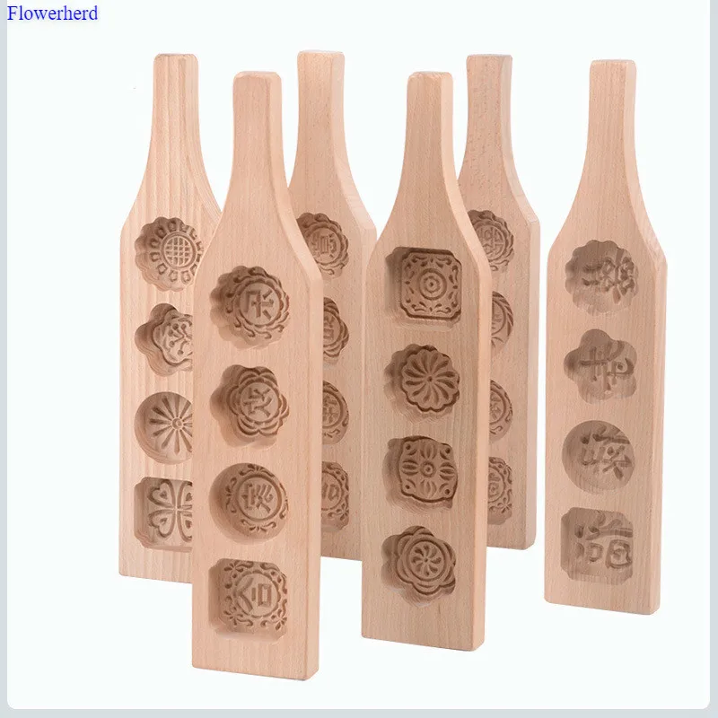 Форма для выпечки в виде Луны деревянная форма Минг-бобов торта ледяной кожи