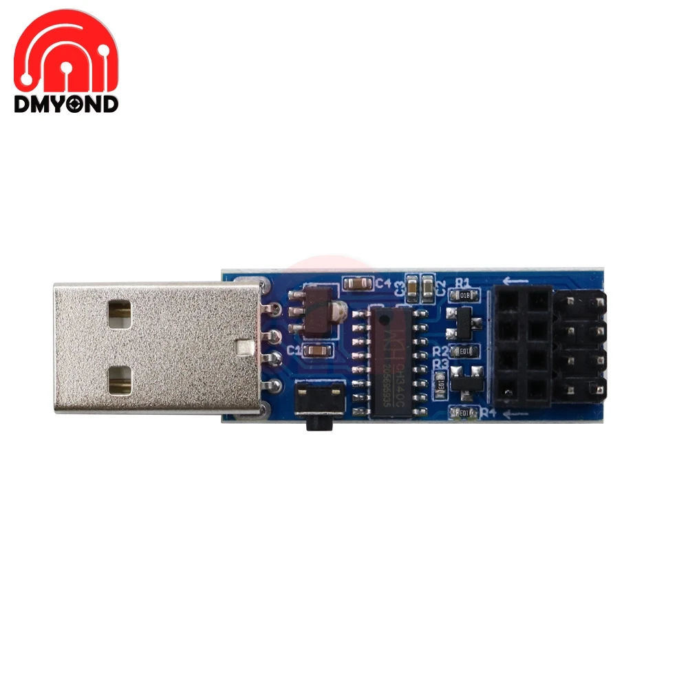 Новый DC 5V CH340C ESP8266 ESP-01 ESP Prog WIFI загрузчик программатор адаптер ESP-01S модуль USB Type A |