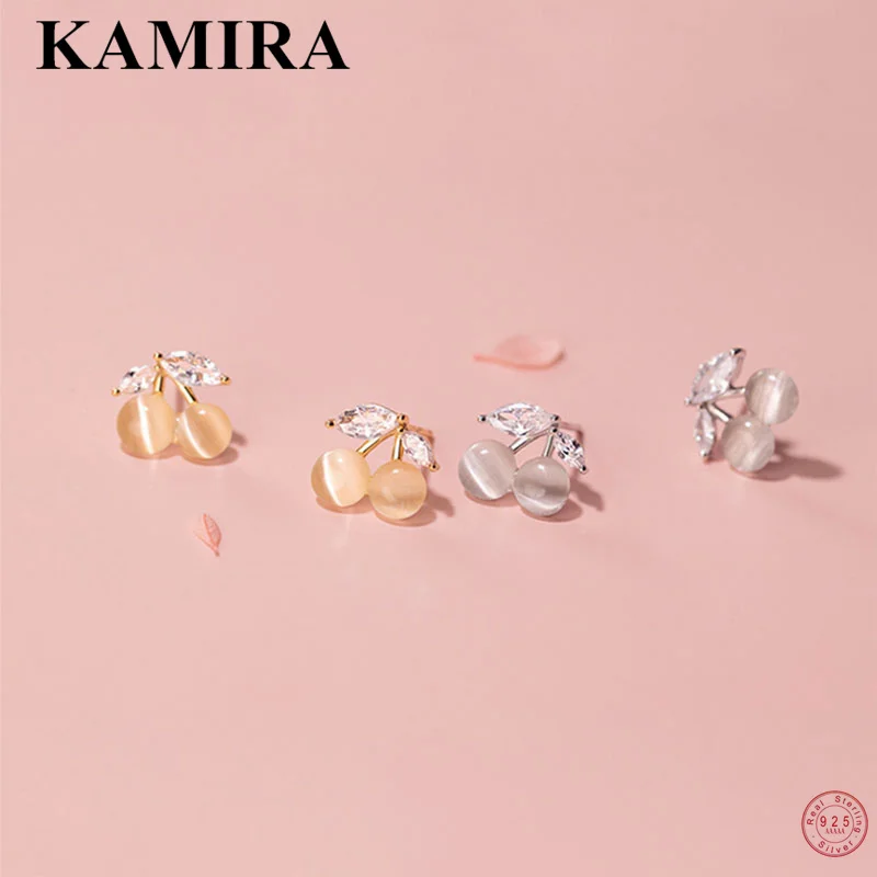 

Женские серьги-гвоздики из серебра 925 пробы с цирконом