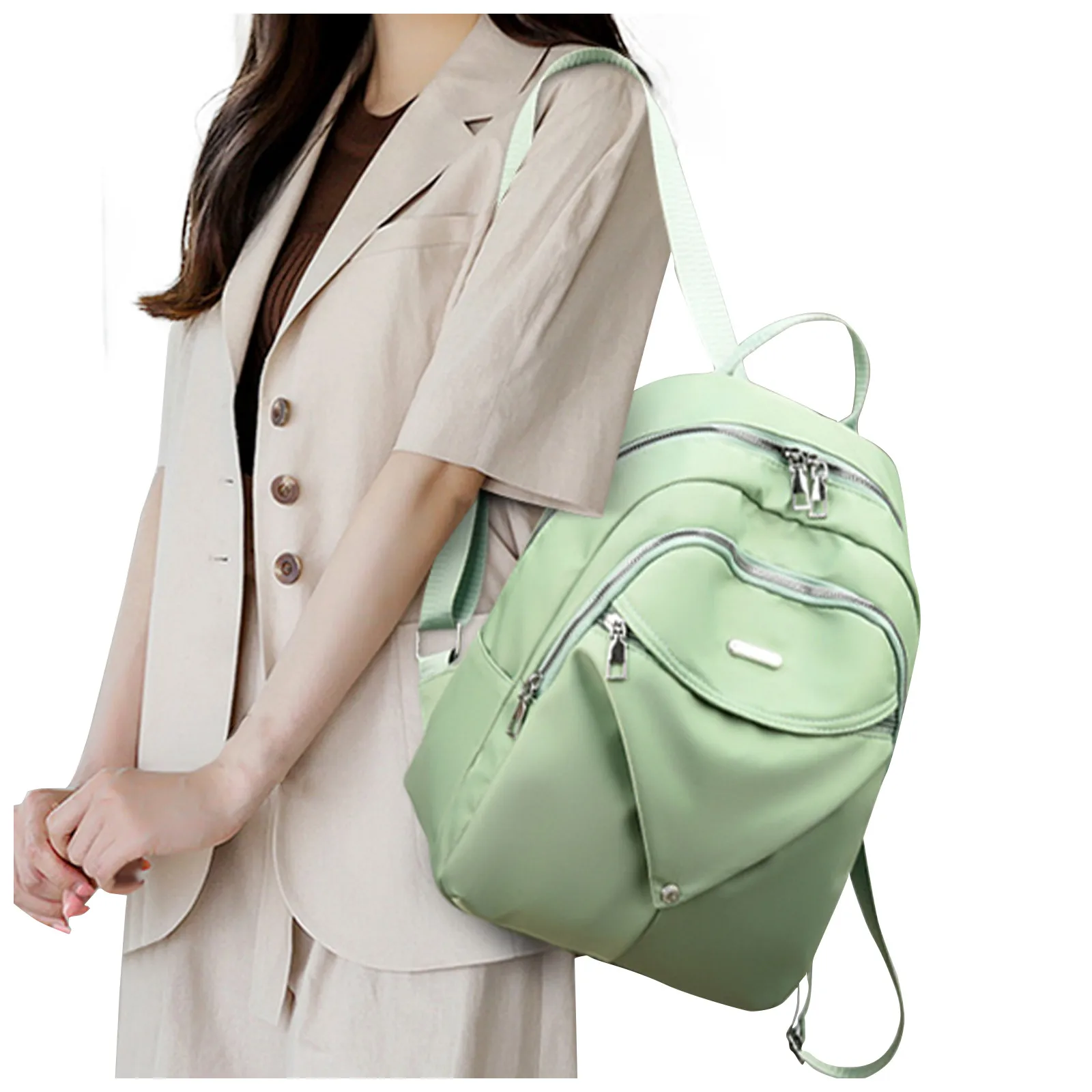 

Рюкзак женский из ткани Оксфорд, модный ранец с защитой от брызг, школьный дорожный портфель