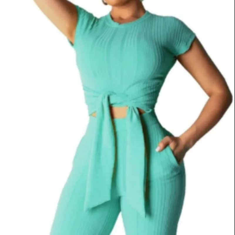 

Women Autumn 2 Pieces Set Casual Tracksuits Two Piece Set Crop Top Wide Leg Pants Clubwear Skinny Outfits Womens Clothing