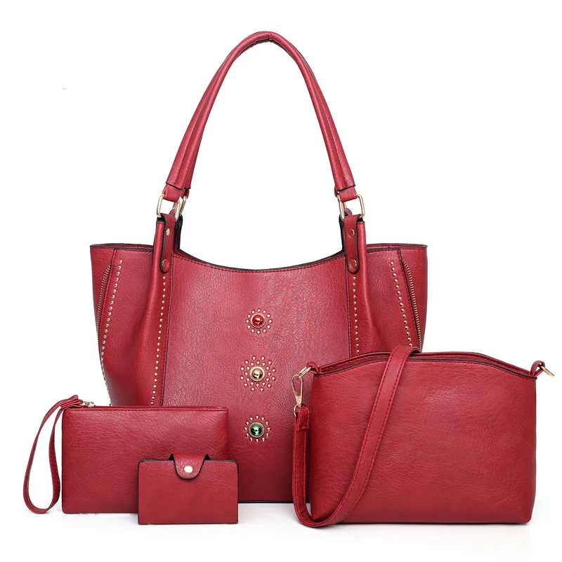 Лидер продаж модная женская сумка тоут мягкая мессенджер пакет для ключей в 4