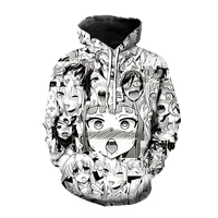 2020new hoodies ahegao 3d print hooded sweatshirt men women casual fashion pullover hoodie hentai harajuku anime girl tops coat