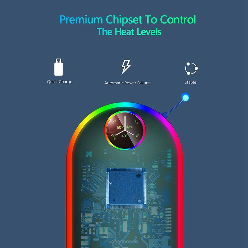 Светящиеся электрические грелки для рук 10000 мАч перезаряжаемые портативные