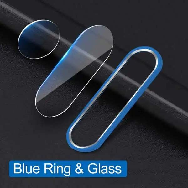 Blue Для Xiao mi Red mi K20 Pro mi 9T Защита объектива камеры закаленное стекло Xia mi 9T пленка для объектива камеры xiomi чехол с металлическим кольцом бампер mi 9T - Цвет: Blue