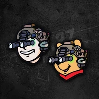 fallout kid armband patches tactical helmet bear head patch outdoor clothing cute cmile personality patches diy stripe bag badge