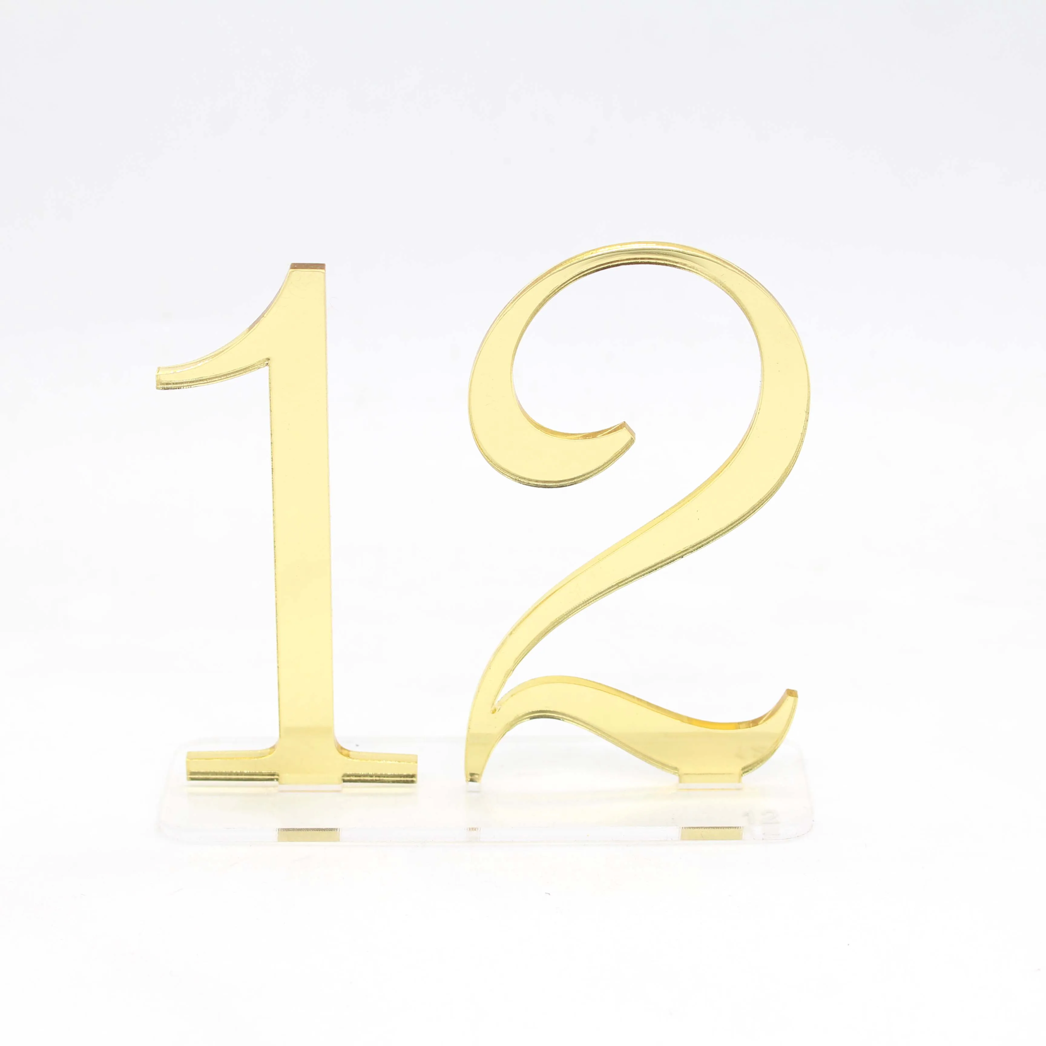 Современные зеркальные акриловые цифры из розового золота | Дом и сад