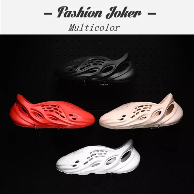 

2021 Men Casual Sandals Outdoor Women Beach Shoes Fashion Indoor Slippers High Quality Lazy Hole Shoes Couple 35-48 Multicolor