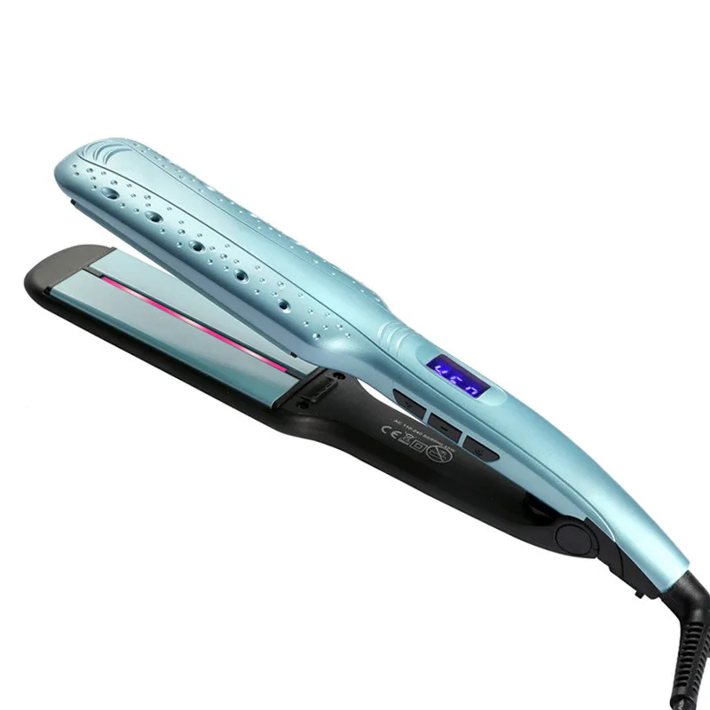

Professional Straightening Irons Infrared negative ion hair straightener Ceramic Flat Iron LCD iron 2 inch Diameter Styling tool
