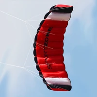 1 8m dual line parachute stunt kite outdoor fun fly with flying tool parafoil kite outdoor beach fun sport good flying kite toy