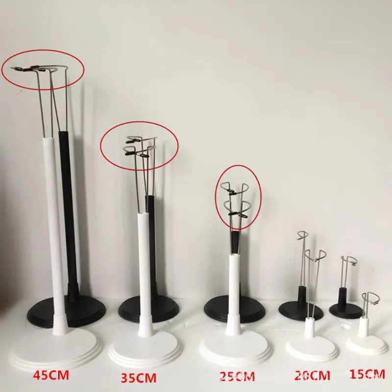 

1 Pcs Plastic Doll Stands Professional Holder Display Base Holder for Bear Dolls Toy 15cm 20cm 25cm 35cm 45cm for Choose