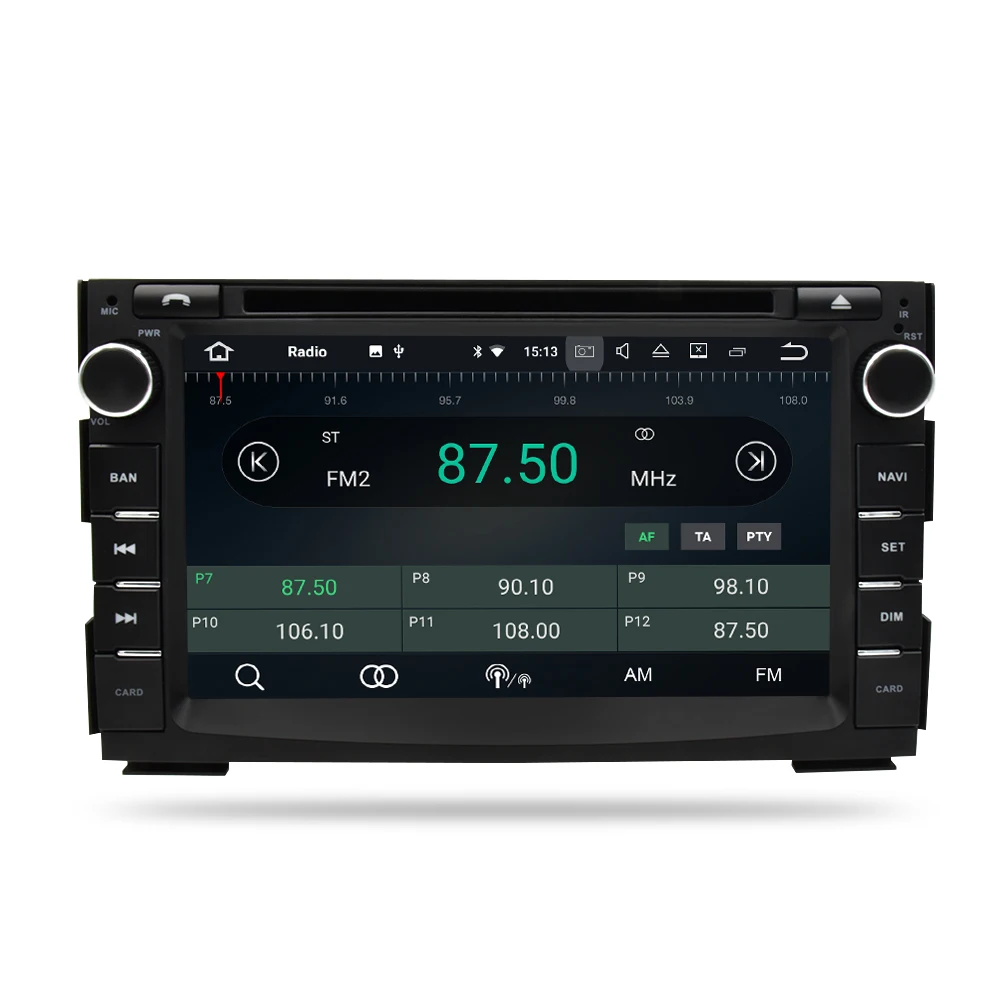 Автомобильный мультимедийный плеер с радио DVD GPS навигацией ОЗУ 4 Гб Android 10 0 для Kia