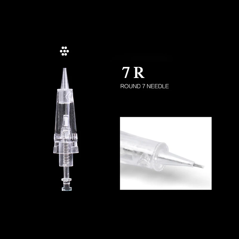 50pcs 7R needles Высокое качество бровей татуировки Ручка Комплект Перманентный макияж машина макияж татуировки пистолет набор татуировки перманентный макияж бровей машина - Цвет: 50pcs 7R needles