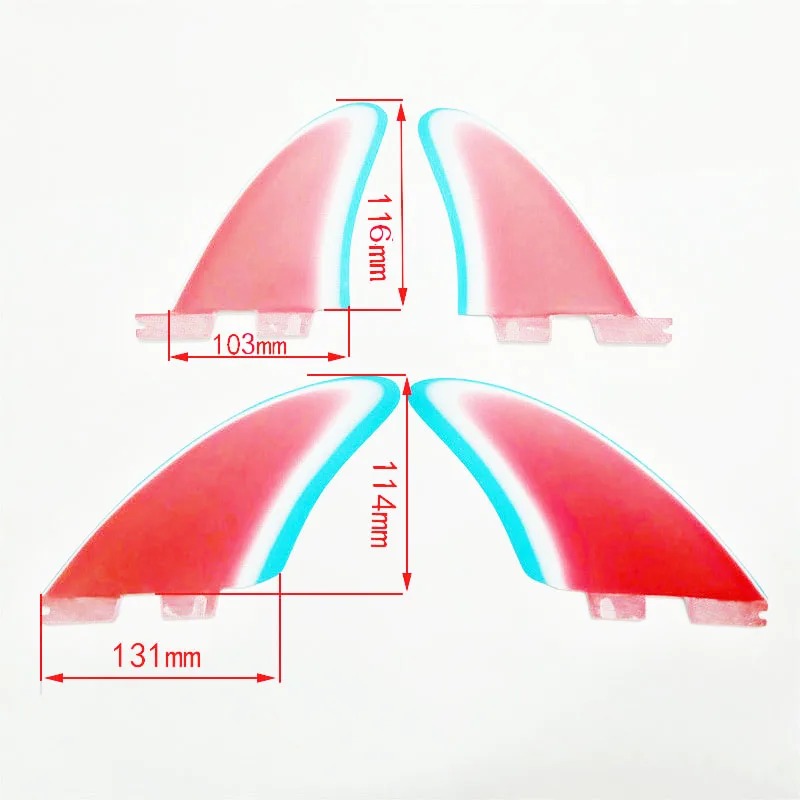 Новый набор плавников для доски серфинга с вертикальным килем 4 шт. FCS II box Размер XL