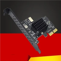 new add on card pci express 3 0 x2 usb 3 1 type e card pcie front type c adapter riser type e usb3 1 a key 10gbps expansion card