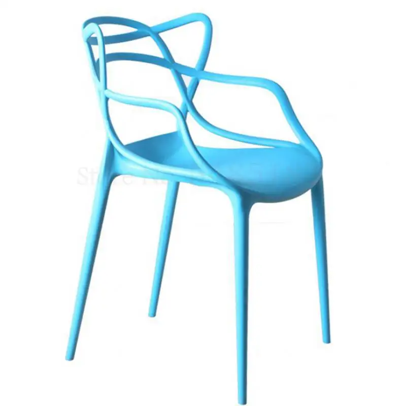 Новый скандинавский креативный пластиковый стул простой задний для отдыха