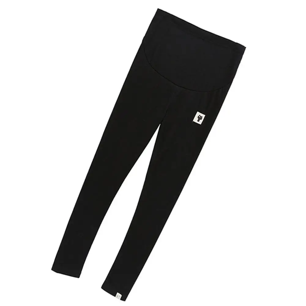 

Kuulee Maternity Leggings Pregnant Solid Cotton Pants High Waist Cute Kitten Pattern Abdomen Support Leggings Trousers
