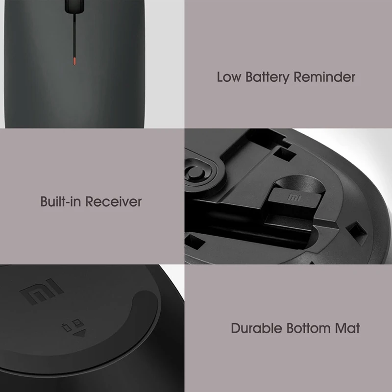 Xiaomi MWWM01 2 4 ГГц 1000 точек/дюйм симметричная беспроводная мышь (черная)|Мыши| |