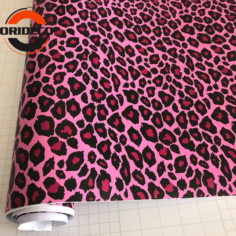 10/20/30/40/50X152CM Russia Hot Pink Leopard Camouflage Vinyl Wrap Sticker Film Motorcycle Truck Car Styling Camo Wrapping | Автомобили и