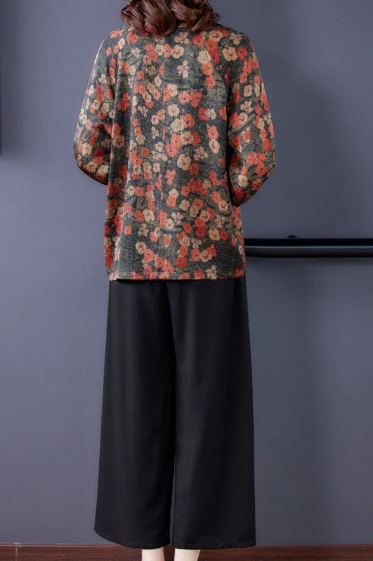 

COIGARSAM 4XL Plus Size Fashion Three Quarter Sleeve Shirt Womens tops New Loose Women shirts Design And Color 9112