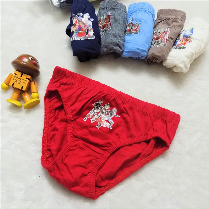 6 шт./партия детское нижнее белье трусы из органического хлопка для мальчиков