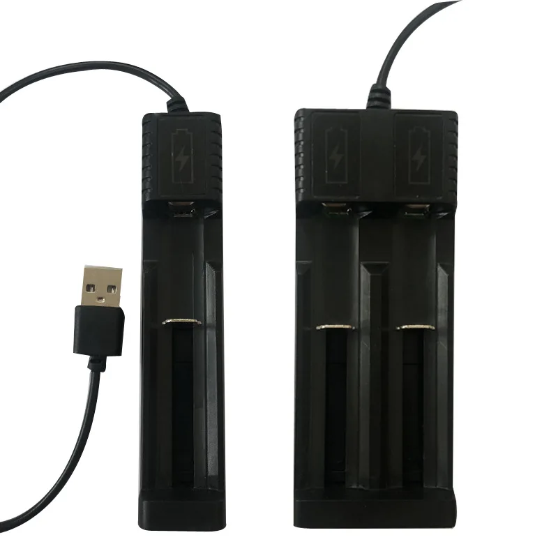 Универсальное зарядное устройство с разъемом USB 1/2 для аккумуляторов 18650 умное