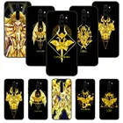 Чехол для телефона Xiaomi Redmi Note 8 8T 7 7A 9 9S 8A 4 5 Pro, черный чехол, Coque, мягкий чехол из ТПУ, чехол с аниме Holy Saint Seiya