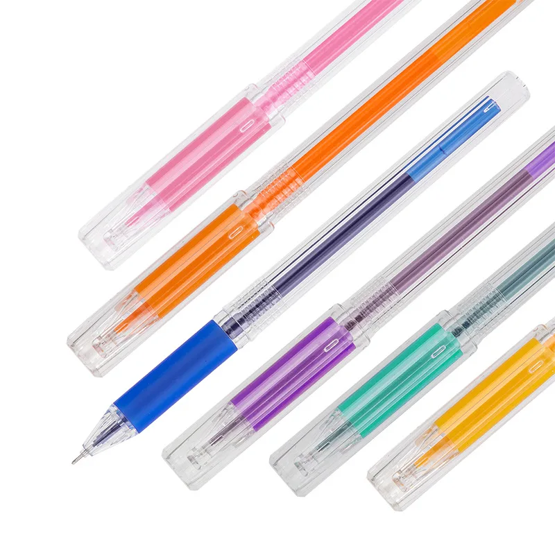 

6pcs/set Creative cute Shiba Inu Simple small fresh gel pen kawaii Quick drying Cap neutral pen journal supplies