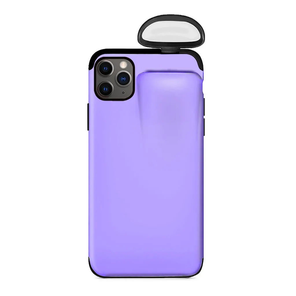 2 в 1 чехол для AirPods для iPhone 11 чехол для iPhone 7 Plus/8 Plus/X/XS Max/11 Pro Max чехол защитный чехол 19 октября