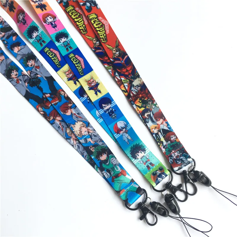 Японский аниме мой герой академические брелки шейный ремешок Ремешки для ключей