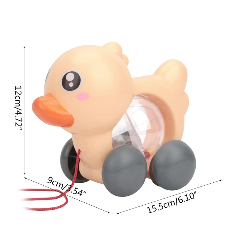 

Duckling Pull Toy Kids Learning Education Music Toy for Baby Toddlers Preschool Boys and Girls Age Over 6 Months H3CD