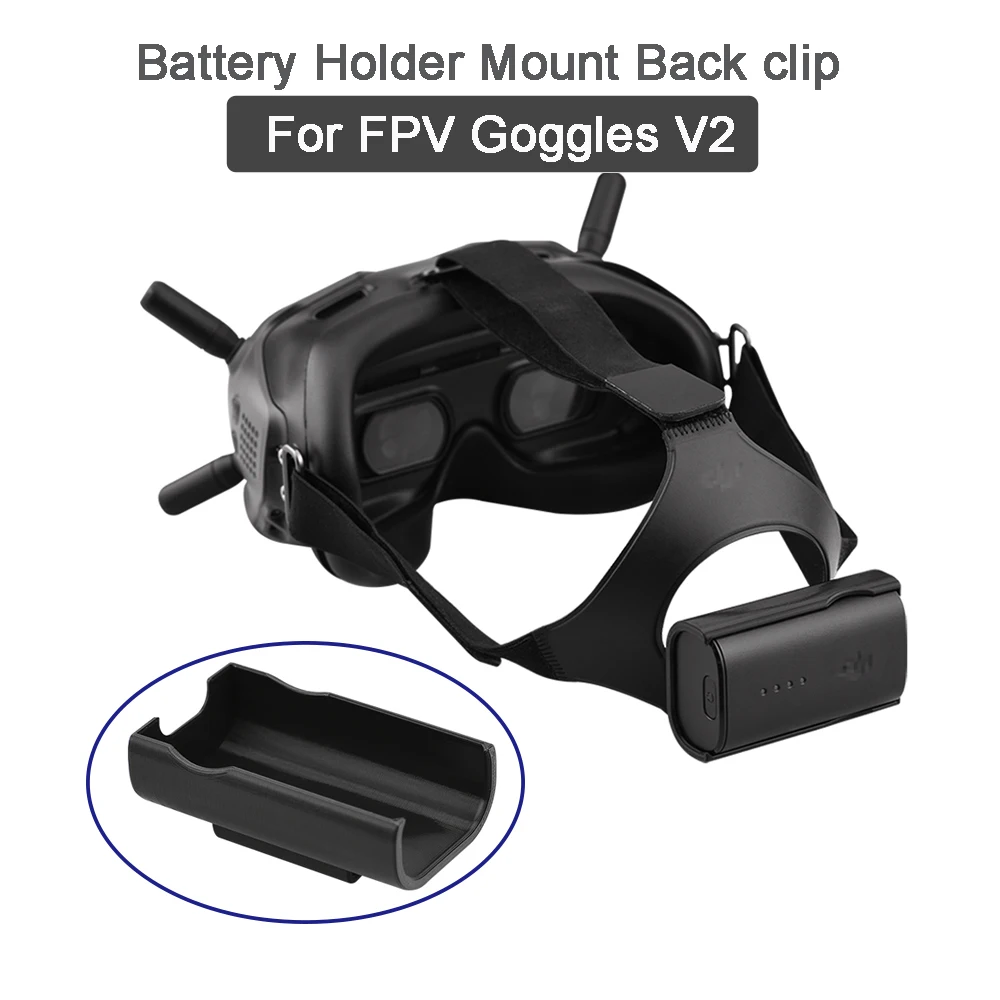 

Батарея задняя клипса для DJI FPV очки V2 держатель дрона Крепление крюк Крепежная Скоба Портативный Пластик Батарея держатель аксессуаров