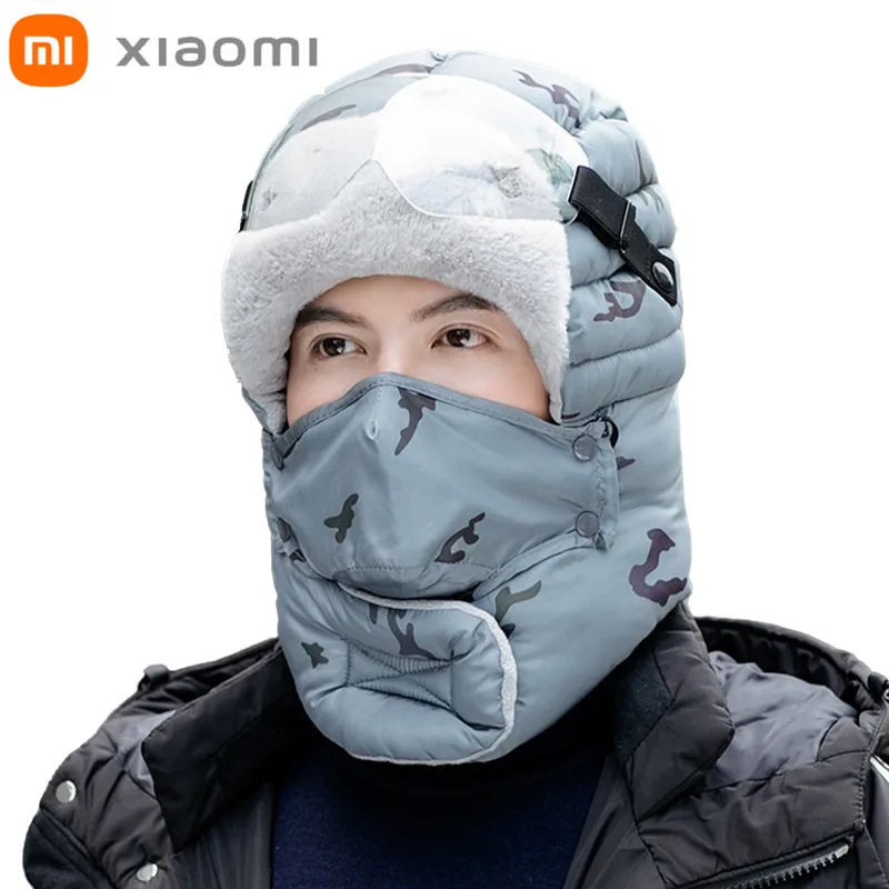 

Xiaomi-Sombrero de invierno para hombre y mujer, gorro cálido a prueba de viento y frío, para montar en bicicleta eléctrica, de