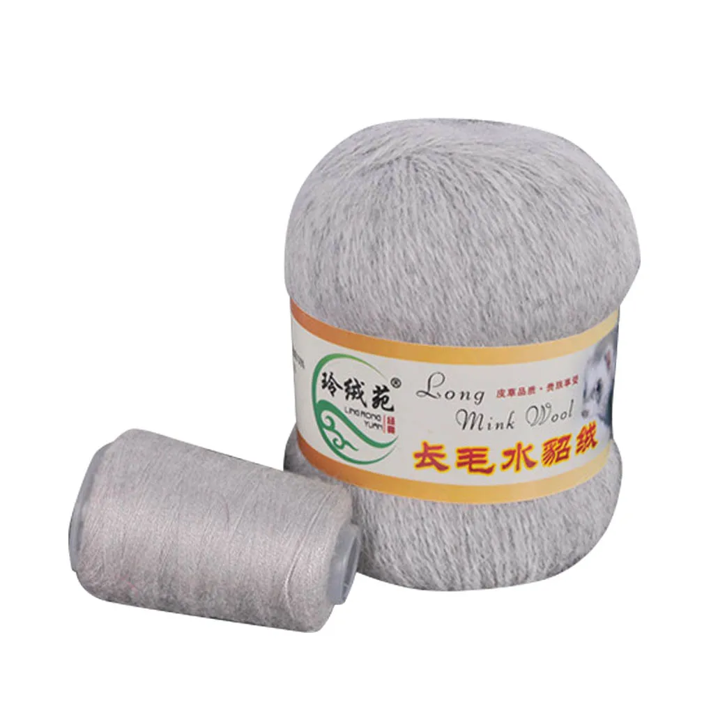002 light gray 50 г, 20 г/50 г, Шариковая вязальная пряжа для шарфа, чистый цвет, мягкая тонкая плюшевая ручная пряжа для вязания крючком, сделай сам, зимняя шаль, пряжа, Швейные аксессуары - Цвет: 002 light gray