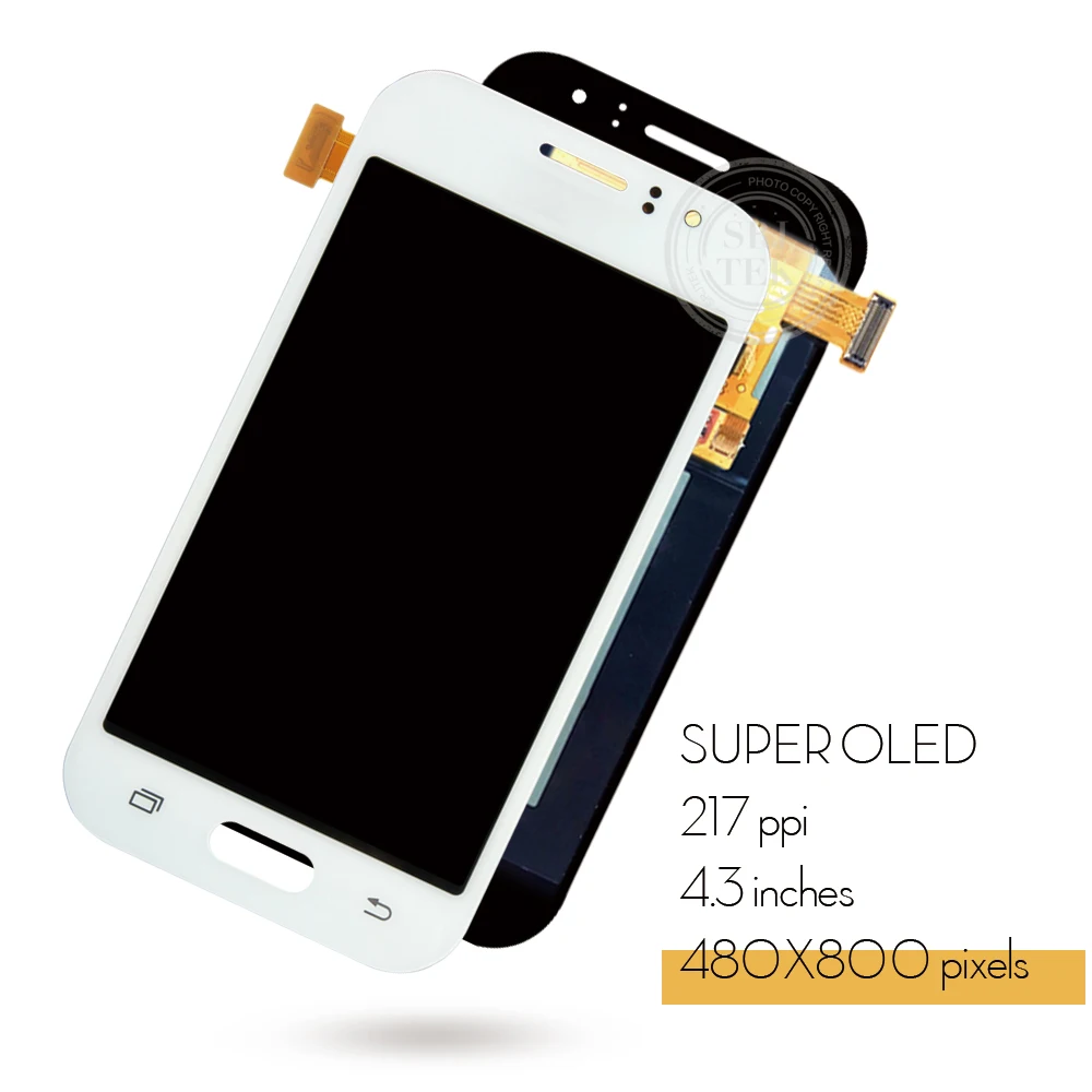 ЖК дисплей AMOLED 4 3 дюйма для SAMSUNG Galaxy J1 Ace J110 SM J110H J110F J110M сенсорный экран дигитайзер