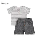 Повседневный комплект одежды для младенцев, мальчиков 0-24 месяцев