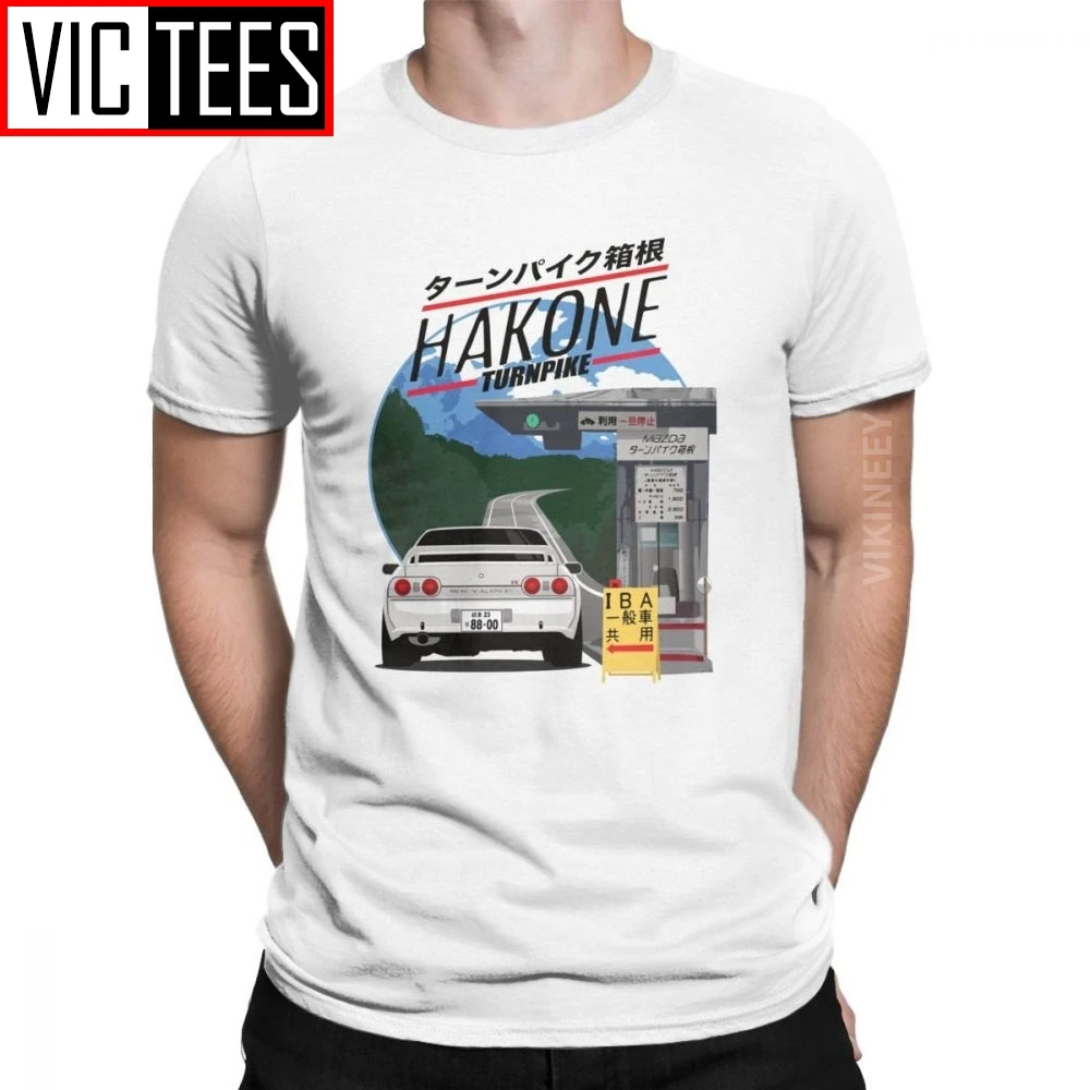 Мужская футболка Hakone Skyline R32 GTR винтажная хлопковая Initial D JDM мужские классические