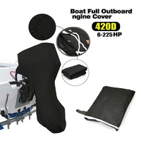boat full outboard engine cover 420d oxford fabric extra pvc coating waterproof sunshade dust proof covers for motor 6 225 hp