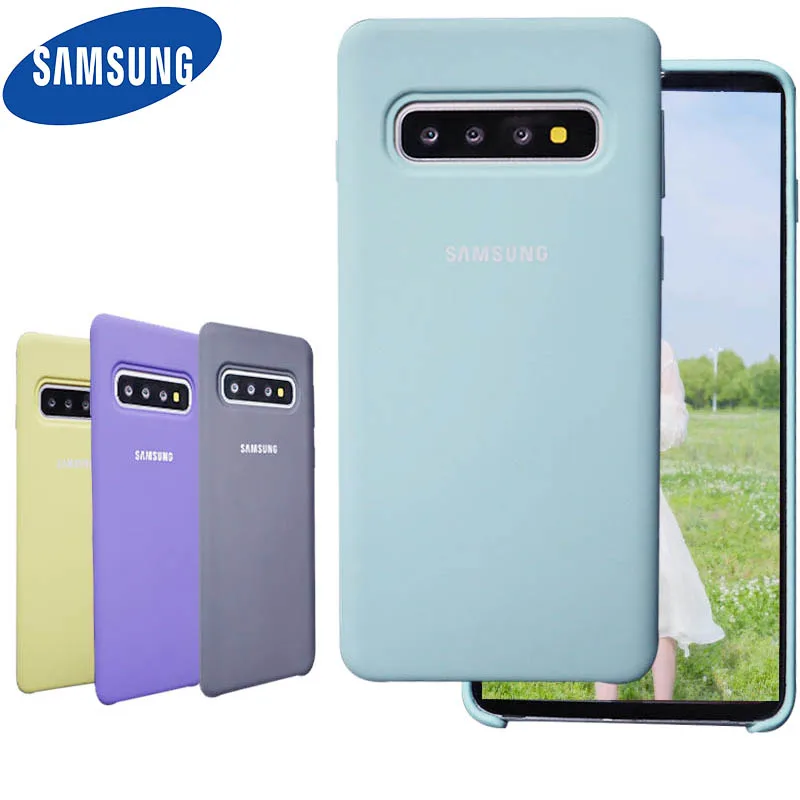 Чехол для Samsung S10 оригинальный силиконовый чехол сделанный во Вьетнаме Galaxy S8 9 Plus