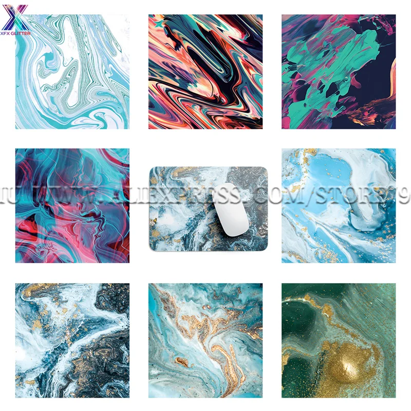 XFX Watercolor Marble Infusible Transfer Ink 12x12" Sublimation Transfer Paper for Cricut Joy Transfer Ink for DIY T-Shirts Mug