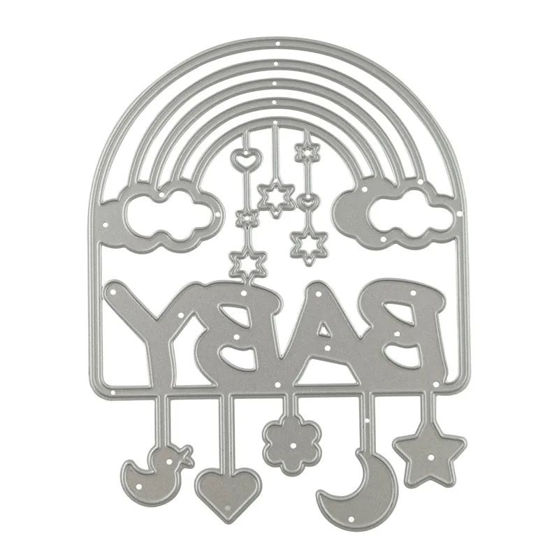 Eastshape детский Радужный новый металлический вырубной штамп трафареты для DIY