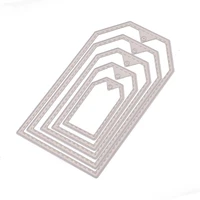 2020 new irregular metal cutting dies cut 5pcs tag frame label scrapbook paper craft card album knife blade punch