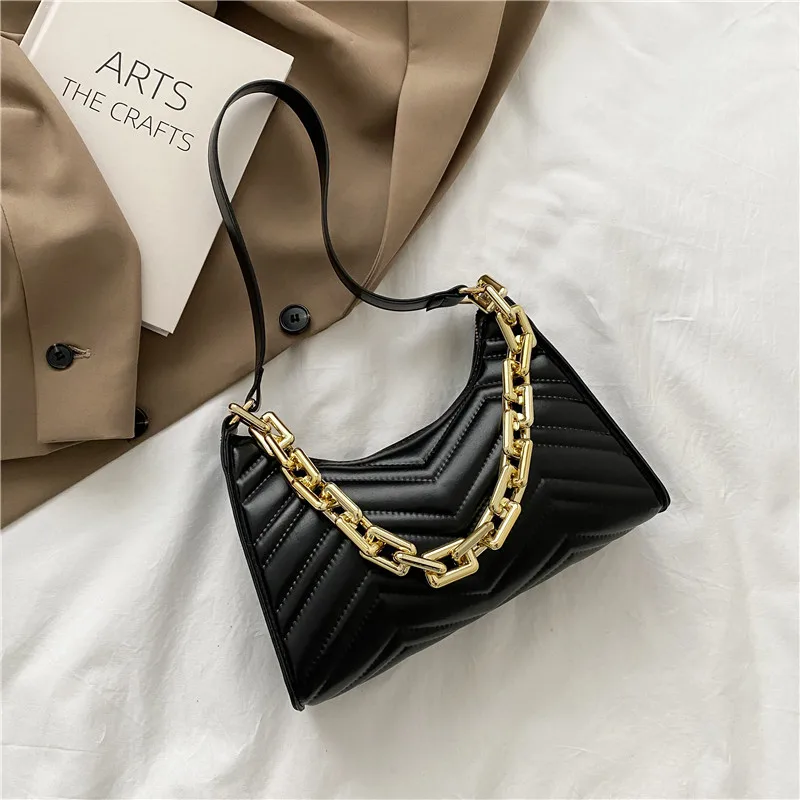 fashion check embossed handbags new pu leather chain shoulder bag 2021 fashion texture shopping bag zipper embossed underarm bag free global shipping