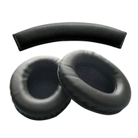 replacement ear pads fit for sennheiser hd 202 wired headphones over ear headset hd202 black leatherette ear cushions