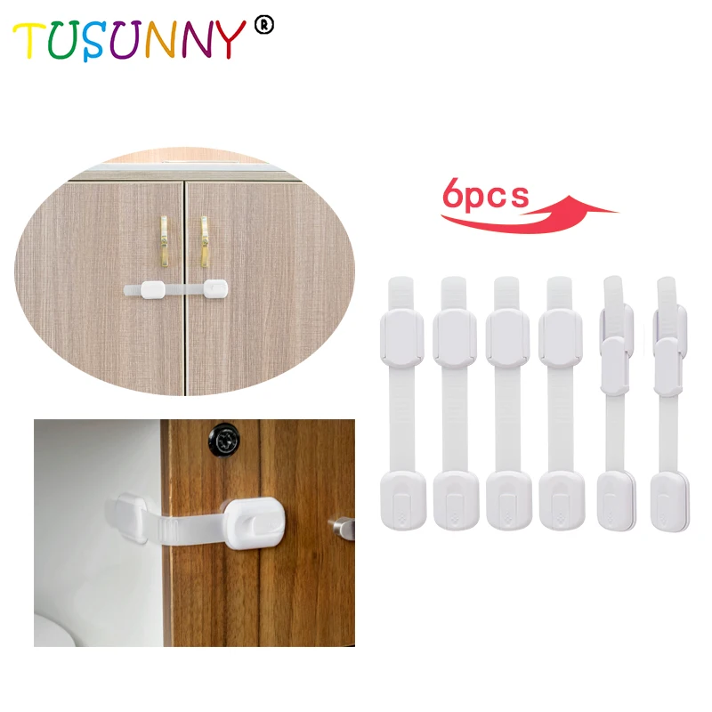 TUSUNNY 6 шт. клейкий замок для шкафа безопасности детей ящика холодильника продукты