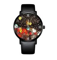 2021 mens minimalist fashion quartz watch leather belt quartz elegant ultra thin watch business clock simple design fa