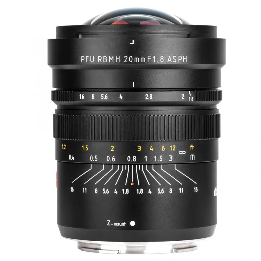 Lentille VILTROX 20 мм F1.8 Full Frame ручная фокусировка объектива камеры линзы подходят для Nikon Z6 Z7 камеры s Камеры len аксессуары