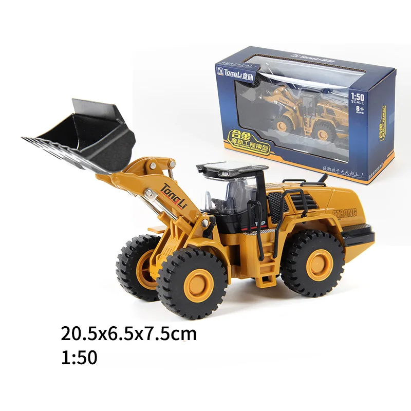 Высокая симуляция сплава игрушки 1:50 Масштаб Модель колесного погрузчика