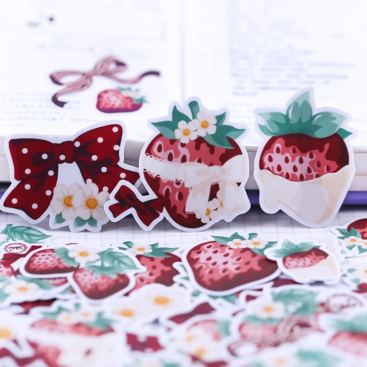 

38 шт., стикеры в виде клубники, Стикеры для скрапбукинга, декоративные Стикеры, фотоальбомы «сделай сам»