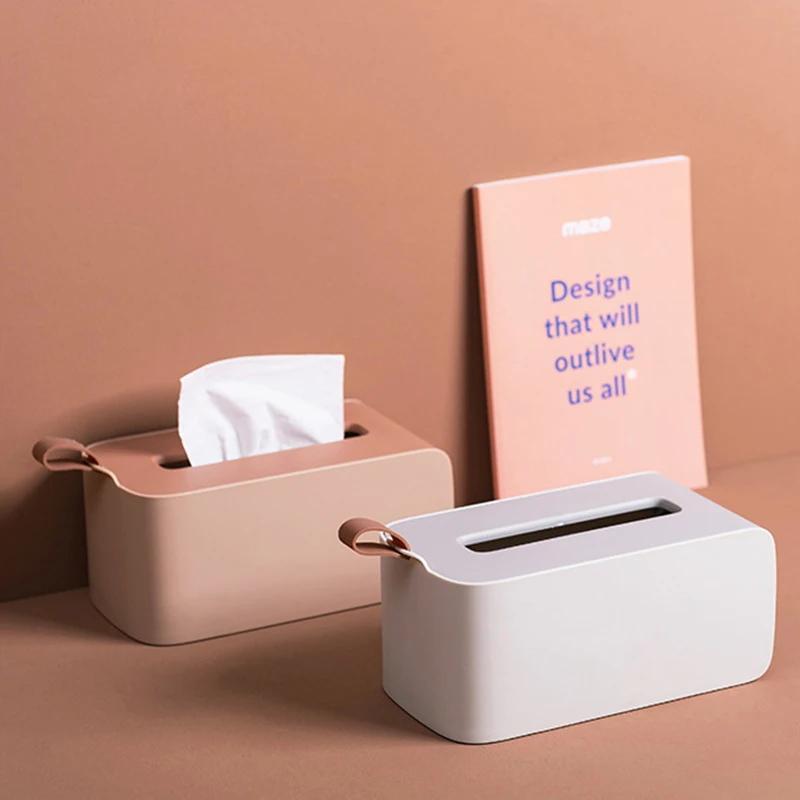 Бытовой Кухня Пластик ткани ящик из твердой древесины салфетница чехол простые